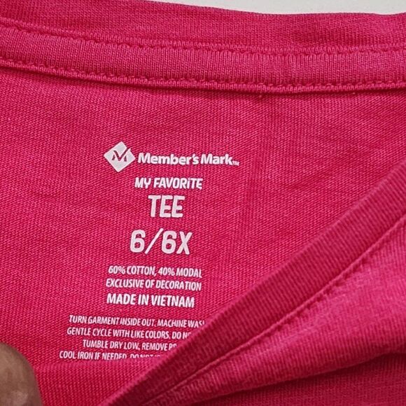 Girls Pink & Gold Reversible Sequin Butterfly Long Sleeve Shirt Size 6 NWOT - Picture 4 of 6